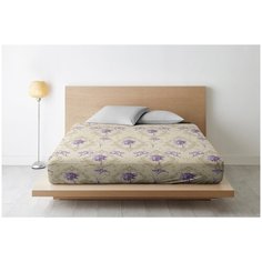 Простыня на резинке НОЧЬ НЕЖНА Лунный свет, Бязь, 120 гр. 160х200х20