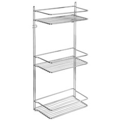 Полка для ванной комнаты и кухни прямая тройная, Atemia Fora