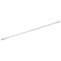 Карниз для ванной Vidage, телескопический, цвет: белый, длина 70-120 см