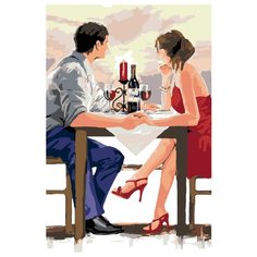 Романтический закат Раскраска по номерам на холсте Живопись по номерам RO20 40х60