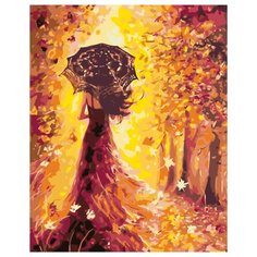 Волшебница осень Раскраска по номерам на холсте Живопись по номерам KTMK-49820 40х50
