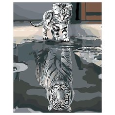 Отражение характера Раскраска по номерам на холсте Живопись по номерам KTMK-36859 40х50