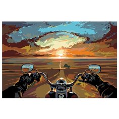 Беспечный ездок Раскраска картина по номерам на холсте Z4607 40х60