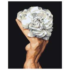 Цветочная голова Раскраска картина по номерам на холсте Z-AB248 40х50