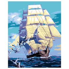 К новым берегам Раскраска картина по номерам на холсте KTMK-65162 40х50