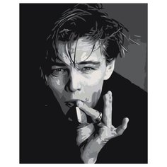 Леонардо ди Каприо Раскраска картина по номерам на холсте Z-AB266 40х50