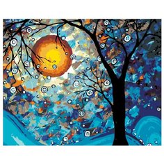 Волшебство в свете луны Раскраска картина по номерам на холсте KTMK-22065 40х50