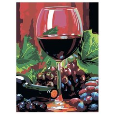 Красное вино Раскраска картина по номерам на холсте N02 30х40