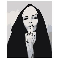 Девушка с татуировками Раскраска картина по номерам на холсте Z-AB484 40х50