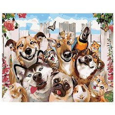 Веселое фото Раскраска картина по номерам на холсте A427 40х50