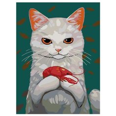 Любимое лакомство. Раки Раскраска картина по номерам на холсте A316 30х40