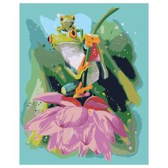 Лягушки Раскраска по номерам на холсте Живопись по номерам Z-AB3 40х50