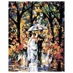 Свадьба под дождем Раскраска по номерам на холсте Живопись по номерам LA41 40х50