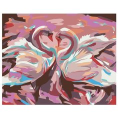 Два лебедя Раскраска картина по номерам на холсте A607 40х50