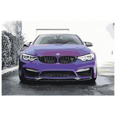 BMW Раскраска картина по номерам на холсте с неоновыми красками AAAA-M001 40х60
