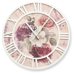 Настенные часы 3D-Decor "Vintage flowers" 31