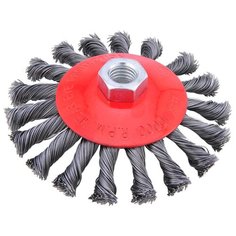 Щетка дисковая для УШМ витая 115мм М14 35431 Skrab