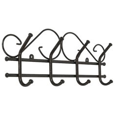 Вешалка ЗМИ "Ажур" 48 см, с 4-мя крючками, настенная, цвет медный "Антик"