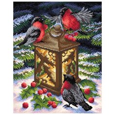 МС-019 Алмазная мозаика Тепло зимы38*48см Brilliart М.П.Студия