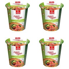 Лапша быстрого приготовления со вкусом креветок и лайма VIFON чашка (4 шт. по 60 г)
