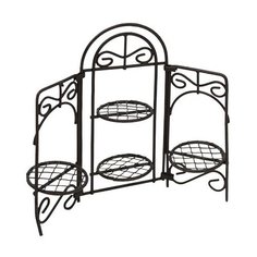 KB4254 Металлическая подставка для цветов, корич. 12*9см Астра Astra & Craft