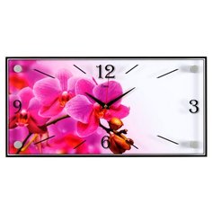 Часы настенные "Розовая Орхидея", 1939-800 Рубин