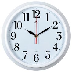 Часы настенные "Классика" круг d=30см, корпус белый, 3024-002 Рубин