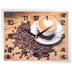Часы настенные "Чашечка любимого кофе", 2026-571 Рубин