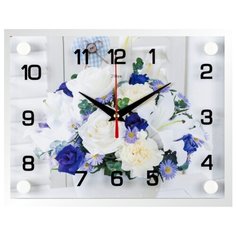 Часы настенные "Букет", 2026-114 Рубин