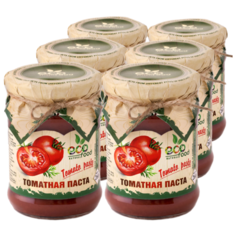 Томатная паста, 260г х 6шт ECOFOOD