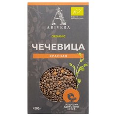 Чечевица АРИВЕРА красная продовольственная БИО 400 г, картонная коробка
