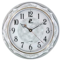Часы настенные PHOENIX P 001021 круглые серые перламутровые диаметр 30,6 см