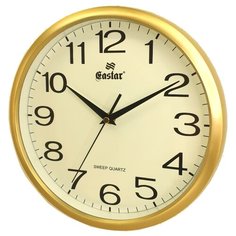 Настенные часы круглые объемные цифры со светонакопителем Gastar 3050 AC диаметр 25,5 см