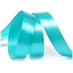 Лента атласная 3/4 (20мм) цв.3154 сине-зеленый IDEAL уп.27,4 м