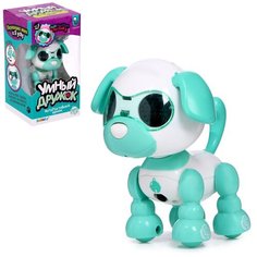 ZABIAKA Интерактивная игрушка "Мой дружок" свет, звук, бирюзовый SL-042310 5034632