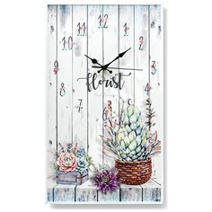 Настенные часы "Florist" 58*34 3D Decor