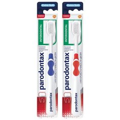 Зубная щетка Parodontax Interdental, красный/синий, 2 уп.