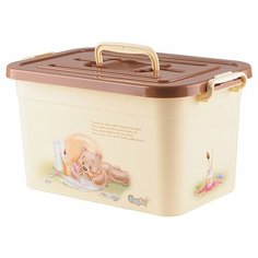 Контейнер ПОЛИМЕРБЫТ Polly 6.5 л 31х20х18 см бежевый