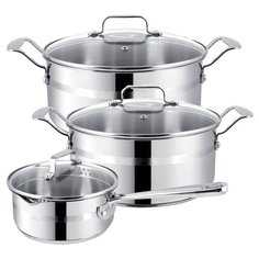 Набор посуды Tefal Jamie Oliver E874S574 6 пр. серебристый