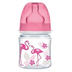 Canpol Babies Бутылочка антиколиковая с широким горлом PP EasyStart Джунгли, 120 мл, с рождения, коралл