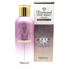 Farmstay Diamond Shine Impact Emulsion Антивозрастная бриллиантовая эмульсия для лица, 200 мл