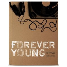 Альт Тетрадь Music Forever 7-160-081/66, клетка, 160 л., бежевый