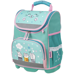 Ранец "WISE" для начальной школы, Soft paws, 37х29х15 см Юнландия