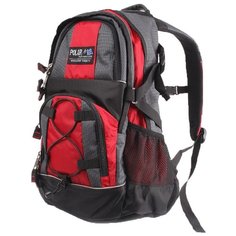 Рюкзак POLAR П989 26, красный, серый