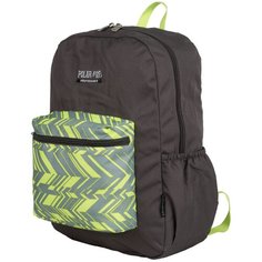 Рюкзак POLAR П2199 15.6, серый, зеленый