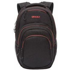 Рюкзак Grizzly RQ-003-3 21, черный, красный