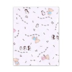 Пеленка ситцевая FlyZay 120x95 (Ноты)