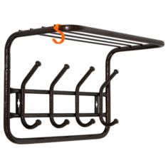 Вешалка с полкой 40 см цвет ЗМИ