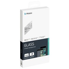 Защитное стекло Deppa 3D Full Glue для Huawei P Smart (2019), 0.3 мм, черная рамка