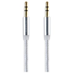 Кабель Belsis BS3004W, Jack 3,5 mm, m - m, вилка - вилка, 1.0 м., белый, стерео, Коробка с EAN